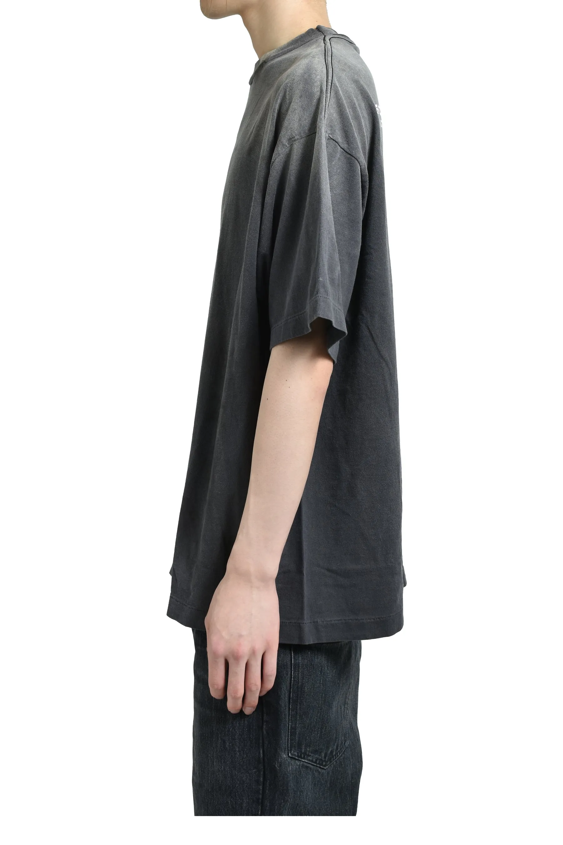 SAINT Mxxxxxx SS TEE/ALIEN/BLK Dark Alien Retro Distressed Short Sleeves Washed Black S-XL SAINT Mxxxxxx continues this year's gothic dark style Ultra-difficult alien printing technology Absolutely top-notch Professional water washing plant jointly owned by Hong Kong businessmen Ultra-high standard restoration ZP Correct collar label/wash water label/cherub label The difference is based on pictures and goods